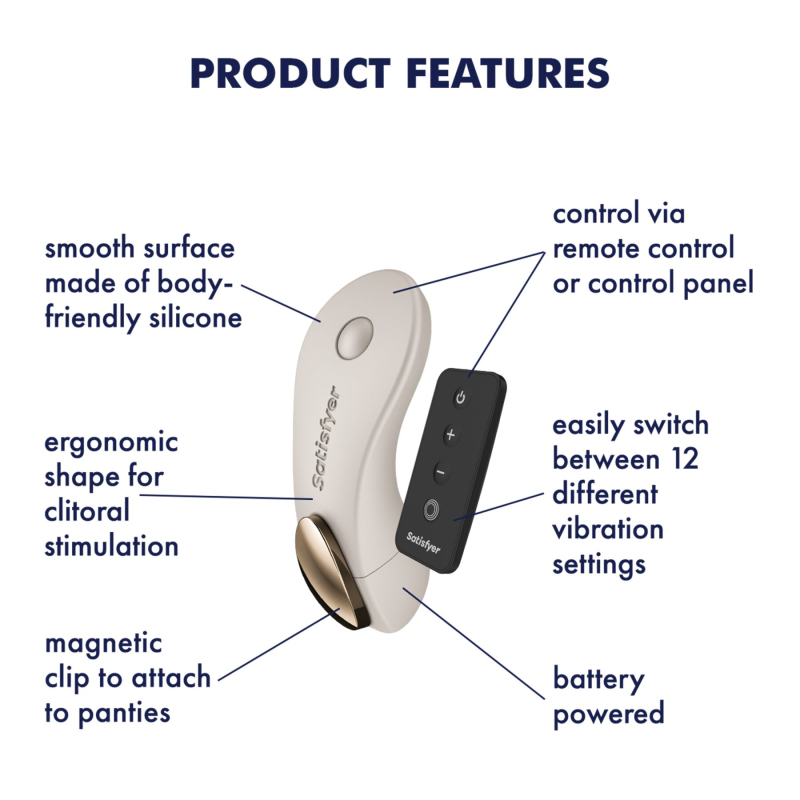 Вібратор для носіння у трусиках – Satisfyer Little Secret Battery Series, з пультом ДК