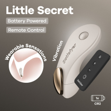 Вібратор для носіння у трусиках – Satisfyer Little Secret Battery Series, з пультом ДК