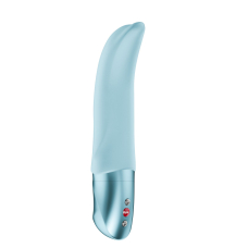 Вібратор для точки G – Fun Factory Diva Dolphin, крижано-блакитного кольору, 10 режимів, працює від батарейок