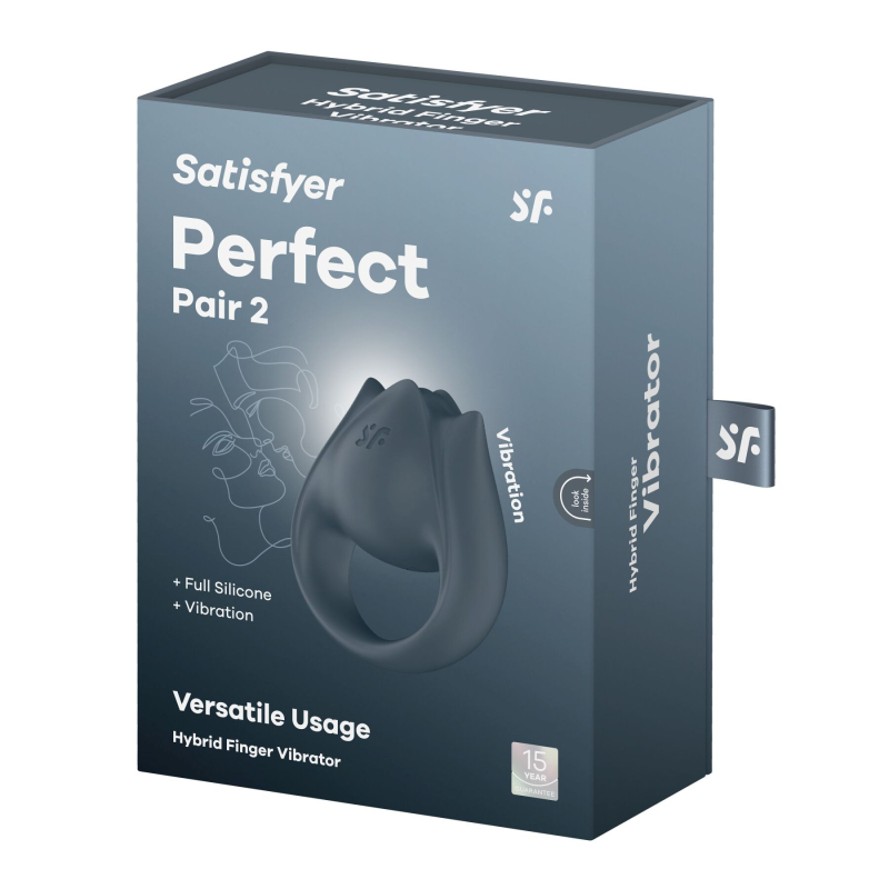 Вібратор на палець та ерекційне кільце 2-в-1 – Satisfyer Perfect Pair 2