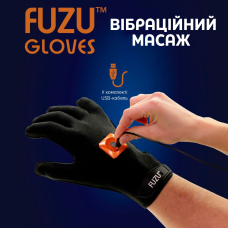 Вібраційна рукавичка для лівої руки – FUZU Gloves Vibrating Massage, 11 режимів