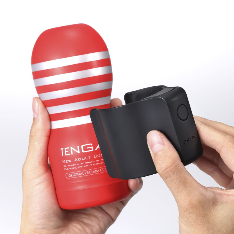 Вібронасадка для мастурбатора – TENGA CUP VIBRATOR, 7 режимів, 1 мастурбатор у комплекті