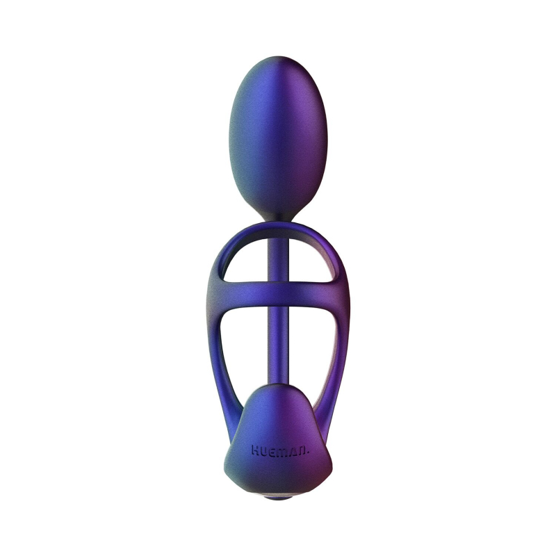 Віброяйце з ерекційним кільцем – Hueman Halo Orbit, з масажем яєчок і пультом ДК