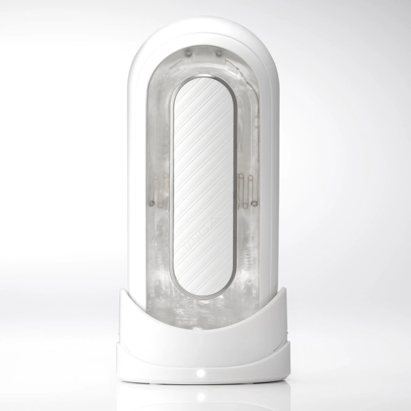 Вибрирующий мастурбатор с 5 режимами в белом корпусе – Tenga Flip Zero Gravity Electronic Vibration White, 18 см