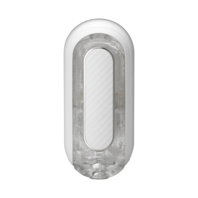 Вібруючий мастурбатор із 5 режимами у білому корпусі – Tenga Flip Zero Gravity Electronic Vibration White, 18 см
