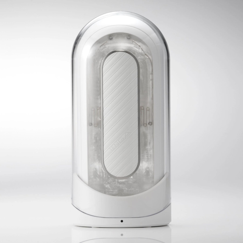 Вибрирующий мастурбатор с 5 режимами в белом корпусе – Tenga Flip Zero Gravity Electronic Vibration White, 18 см