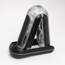 Вібруючий мастурбатор із 5 режимами у чорному корпусі – Tenga Flip Zero Gravity Electronic Vibration Black, 18 см
