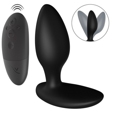 Водонепроницаемая смарт-вибропробка с пультом ДК – We-Vibe Ditto+ Satin Black, 6,8 см