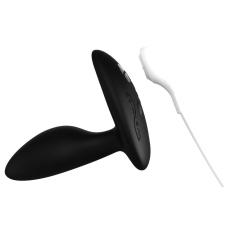 Водонепроницаемая смарт-вибропробка с пультом ДК – We-Vibe Ditto+ Satin Black, 6,8 см