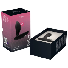 Водонепроницаемая смарт-вибропробка с пультом ДК – We-Vibe Ditto+ Satin Black, 6,8 см
