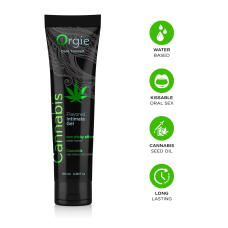 Їстівний лубрикант на водній основі з олією насіння конопель – Orgie Lube Tube Cannabis, 100 мл