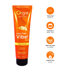 Їстівний вібролубрикант зі смаком Pina Colada та поколювальним ефектом – Orgie Lube Tube Vibe! Pina Colada, 100 мл