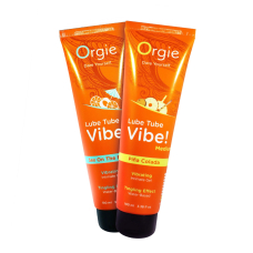 Їстівний вібролубрикант зі смаком Pina Colada та поколювальним ефектом – Orgie Lube Tube Vibe! Pina Colada, 100 мл