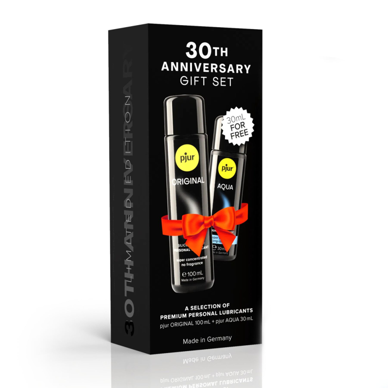 Ювілейний набір лубрикантів – pjur 30th Anniversary Gift Set, Original 100 мл та Aqua 30 мл