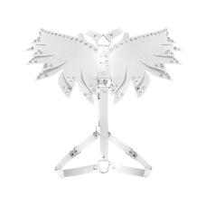 Жіноча портупея з екошкіри – Art of Sex Wings, розмір L–2XL, білого кольору