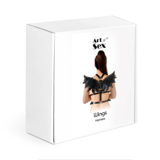 Жіноча портупея з екошкіри – Art of Sex Wings, розмір L–2XL, чорного кольору
