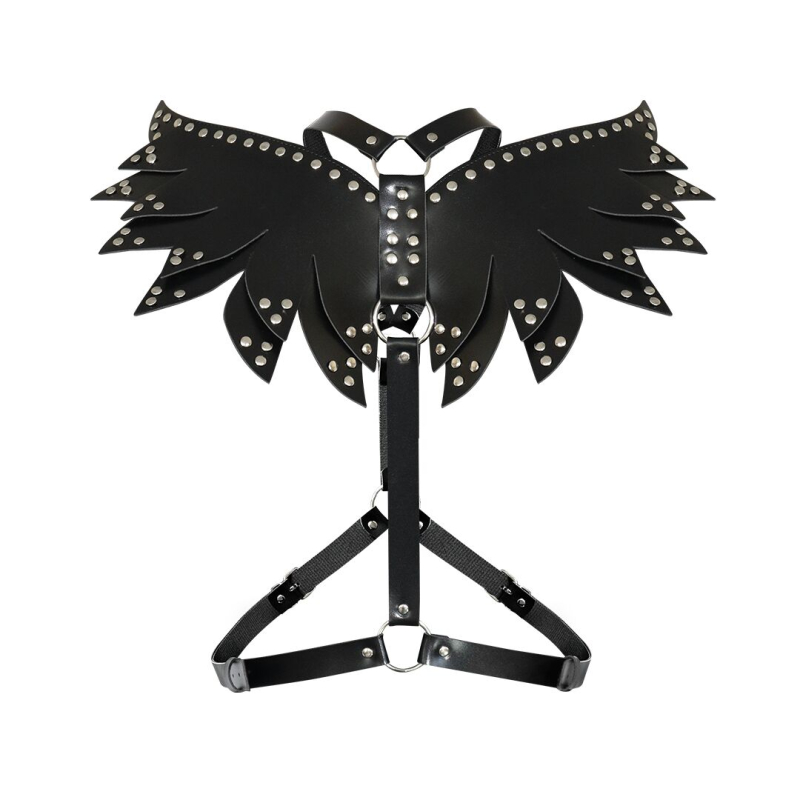 Жіноча портупея з екошкіри – Art of Sex Wings, розмір XS–M, чорного кольору