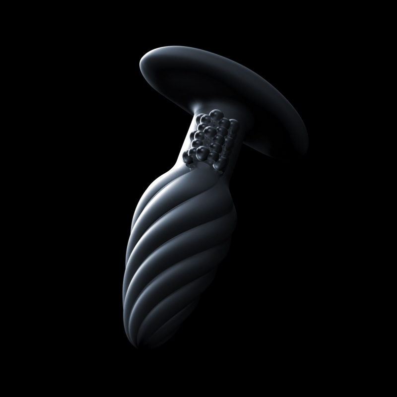 Анальная пробка с вибрацией и перламутровым массажем Dorcel Spin Plug, макс. диам. 3.8 см, пульт ДК