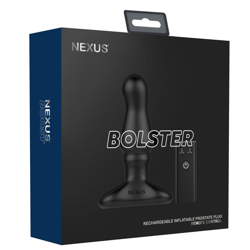 Анальная вибропробка Nexus Bolster с надувной головкой для мужчин, пульт ДК