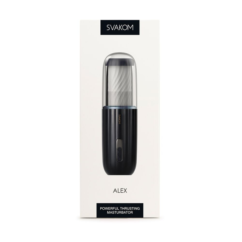 Автоматичний мастурбатор для члена з озвученням – Svakom Alex Dark Blue