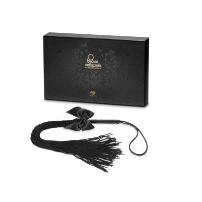 Чорний флогер Bijoux Indiscrets Lilly Fringe Whip, 38 см