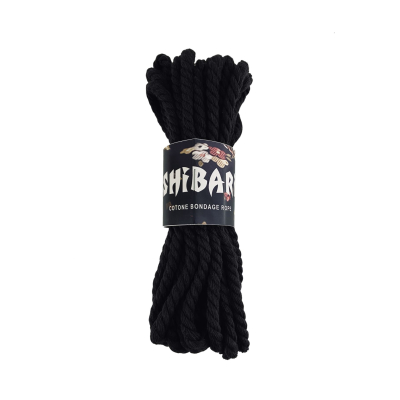 Хлопковая веревка для шибари Feral Feelings Shibari Rope, 8 м черная