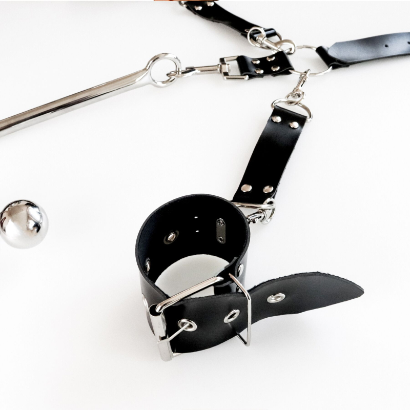 Бондажный набор с металлическим анальным крюком Art of Sex Beatrice Bondage set with anal hook № 1