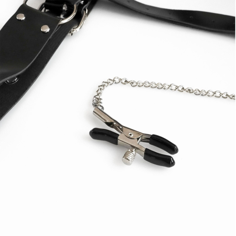 Бондажный набор с металлическим анальным крюком Art of Sex Beatrice Bondage set with anal hook № 1