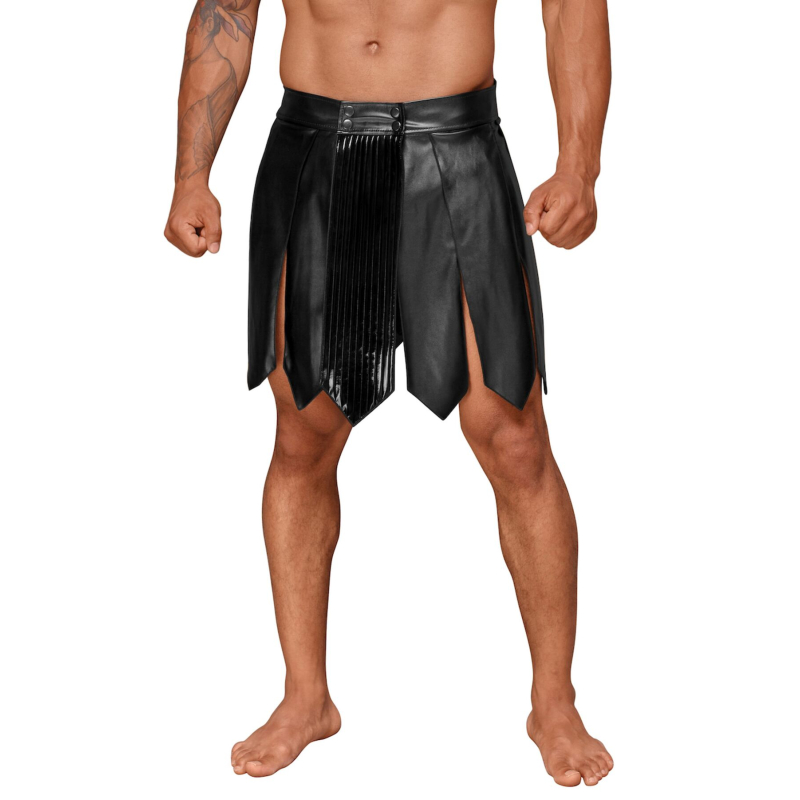Чоловіча спідниця гладіатора Noir Handmade H053 Eco leather men's gladiator skirt – M