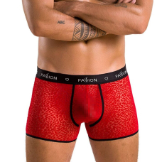 Чоловічі прозорі боксери Passion 046 SHORT PARKER S/M Червоний, сітка, під леопард