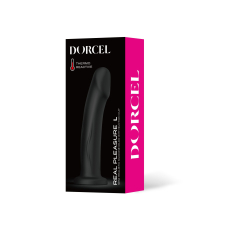 Чорний Фалоімітатор на присосці – Dorcel Real Pleasure L Black - довжина 19 см