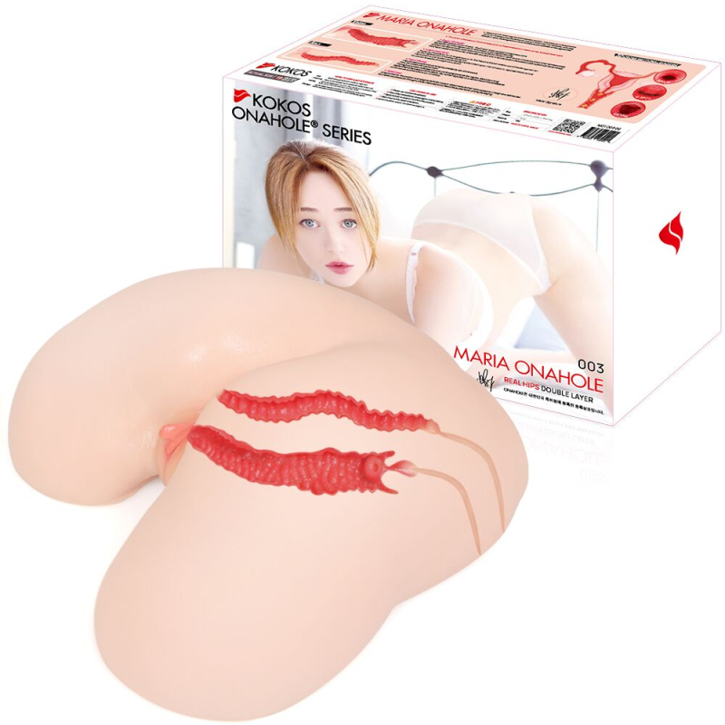 Двошаровий мастурбатор півторс: анус та вагіна – Kokos 003 Maria ONAHOLE Real Hips Double Layer