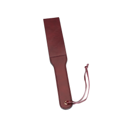 Двосторонній падл Liebe Seele Wine Red Spanking Paddle, натуральна шкіра