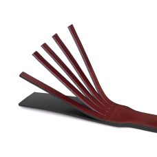 Двосторонній падл Liebe Seele Wine Red Spanking Paddle, натуральна шкіра