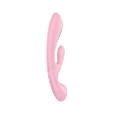 Двосторонній вібратор-кролик – Satisfyer Triple Oh Pink – 3 мотори + руків’я-масажер