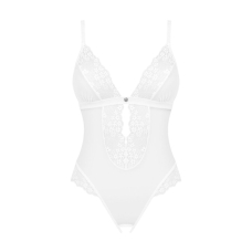 Еротичне напівпрозоре боді Obsessive Heavenlly crotchless teddy XS/S, з доступом