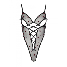 Еротичний боді з малюнком Passion LOVELIA BODY S/M, чорний колір