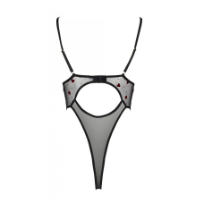 Эротическое боди с рисунком Passion LOVELIA BODY S/M, черный