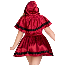 Еротичний костюм Червоної шапочки Leg Avenue Gothic Червоний Riding Hood 3X–4X, сукня, накидка