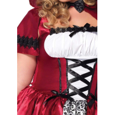 Еротичний костюм Червоної шапочки Leg Avenue Gothic Червоний Riding Hood 3X–4X, сукня, накидка