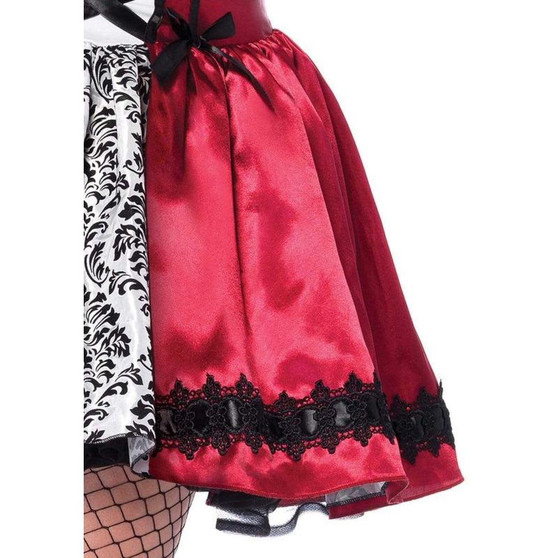 Еротичний костюм Червоної шапочки Leg Avenue Gothic Червоний Riding Hood 3X–4X, сукня, накидка