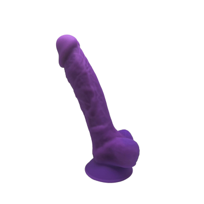 Реалістичний двошаровий дилдо SILEXD Johnny Purple 17,8 × 3,8 см на присосці