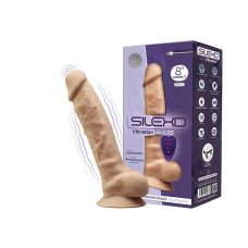 Фалоімітатор з вібрацією SilexD Vetus Vibro Flesh (Model 1), діам. 4.2 см, довжина 21.5 см