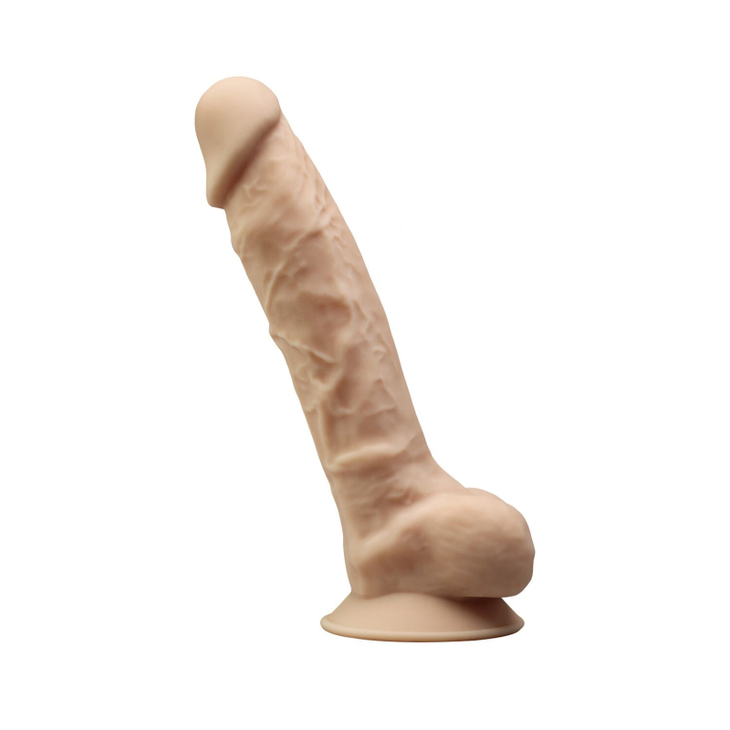 Фалоімітатор з вібрацією SilexD Vetus Vibro Flesh (Model 1), діам. 4.2 см, довжина 21.5 см