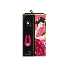 Кліторальний вібратор – Shunga Aiko Raspberry – 2 гнучкі кінчики, 10 режимів вібрації, текстурована поверхня