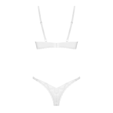 Комплект Obsessive Alissium 2–pcs set, XL/2XL, мереживо, ліф з м’якою чашкою, трусики танга