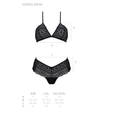 Комплект Passion KERRIA BIKINI Чорний, S/M, бралет і трусики–бікіні