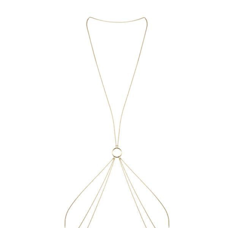 Цепочка для тела Bijoux Indiscrets Magnifique 8 Body Chain – Золотистый, украшение для тела
