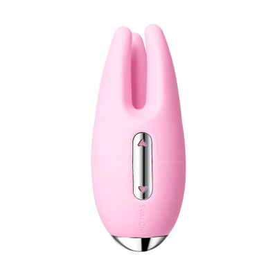 Масажер для чутливих зон Svakom Cookie Pale Pink – розмір 10×4см, 3 рівні інтенсивності вібрацій