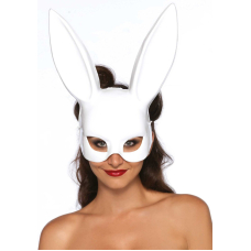 Маска кролика Leg Avenue Masquerade Rabbit Mask Білий, довгі вушка, на резинці